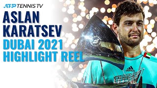 Aslan Karatsev Brilliant Shots amp Best Moments in Title Run  Dubai 2021 Highlights [upl. by Lisabeth200]