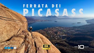 Ferrata dei PICASASS Lago Maggiore  Baveno Verbania  Piemonte 5K [upl. by Enelrahc433]