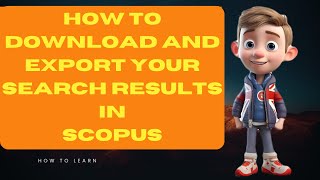 How to download and export your search results in Scopus shorts [upl. by Jillayne]