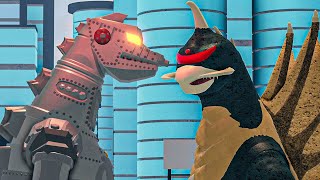 Showa Gigan Vs Show MechaGodzilla  Roblox Kaiju Universe [upl. by Ssilb581]