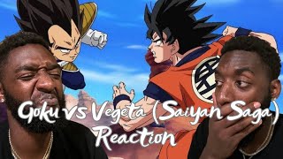 FORMER PRO HOOPER REACTS TO GOKU VS VEGETA 1st FIGHT SAIYAN SAGA [upl. by Joashus497]