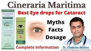 Cineraria Maritima Best Homeopathic eye drops for Cataract Cineraria Homeopathic medicine RxHpathy [upl. by Danica]