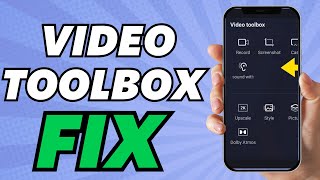 Video Toolbox Not Showing Sound With Screen Off Fix 2024 [upl. by Panta]