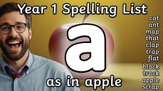 Grade 1 Spelling List 1 a as in apple [upl. by Epul]