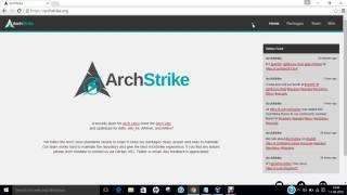 How to Install ArchStrike Security Layer on Arch Linux [upl. by Aivax]