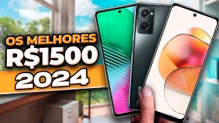 CELULAR CUSTO BENEFÍCIO 5 Melhores Celulares Até 1500 REAIS em 2024 Melhor Celular Intermediário [upl. by Ahsiel66]