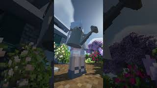 Minecraft Garden Vlog minecraftshorts minecraft buildideas [upl. by Gemina]