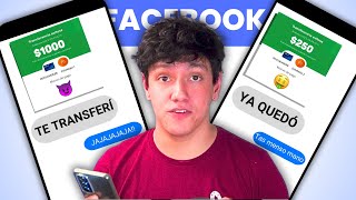 ESTAFADORES me dan DINERO por querer ESTAFARME en FACEBOOK [upl. by Luoar]