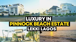 LAGOS NIGERIA  PINNOCK BEACH ESTATE OSAPA LEKKI  BEAUTIFUL ESTATE TOUR [upl. by Bambi28]