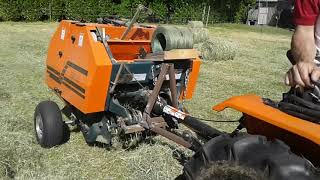 20170525 mini round baler test [upl. by Abbe338]