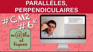 Construire des droites parallèles des droites perpendiculaires  CM2  Sixième [upl. by Sutphin]