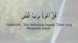 Surah Al Falaq dan terjemahan [upl. by Sonitnatsnok823]