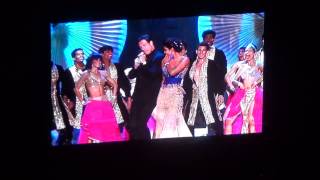 John Travolta dancing to Indian Music at iifa 2014 awards with Priyanka Chopra [upl. by Anawd]