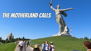 The Motherland Calls  tallest statue in Europe  VolgogradStalingrad Russia [upl. by Ennaharas]