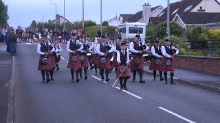 Drumquin Pipe Band  Ardess Accordion Charity Parade 2024 [upl. by Nivets]