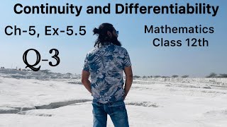 Mathematics Class 12th NCERT Ch5 Ex55 Q3 Continuity and Differentiability [upl. by Oap]