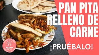 🌮Prueba el MEJOR RELLENO para PAN de PITA ¡DELICIOSO [upl. by Assiral]