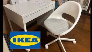 Unboxing LOBERGET  BLYSKÄR Swivel chair  white  IKEA [upl. by Hartnett677]