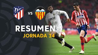 Resumen de Atlético de Madrid vs Valencia CF 32 [upl. by Dyna]