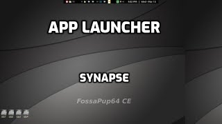 Synapse application launcher in puppylinux [upl. by Forbes]