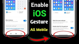 how to enable gesture mode in Android 📱🤳 Gesture Mode  gesture redmi realme iphone [upl. by Alilad]