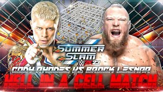 Hell in a Cell  Brock Lesnar vs Cody Rhodes Universal Championship [upl. by Shushan]