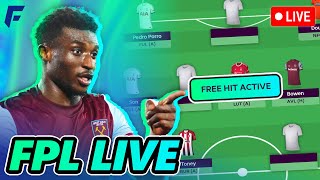 FPL GW289 DEADLINE STREAM 🔴  FREE HIT ACTIVE [upl. by Hong257]