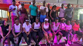 Vibration by Fireboy DML zumba nyashfit choreography [upl. by Aicelef246]