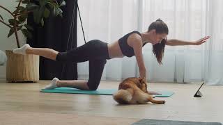 Puppy Yoga 🧘‍♀️ The Adorable New Trend Sweeping the USA puppyyoga [upl. by Eisele]