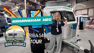 Eriba Touring 540 Caravan Harbour Blue Birmingham NEC Kool Classics [upl. by Doralyn]