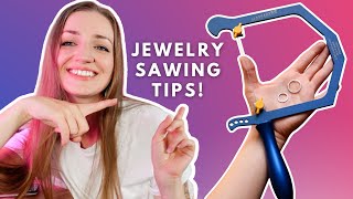 SAWING BASICS How to use jewelers saw frame Metalsmithing for beginners [upl. by Bernette363]