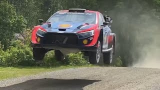 Esapekka Lappi Rally Finland 2023 test Hyundai Rally1 [upl. by Nafri598]