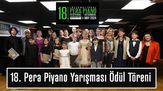 18 Pera Piyano Yarışması Ödül Töreni [upl. by Lessard]