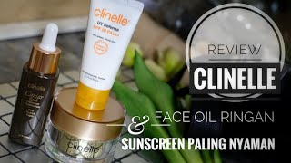 Review  Clinelle CaviarGold Treatment Concentrate  UV Defense  Sunscreen dan Face Oil Ringan [upl. by Eener957]