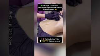 DRENAJE DE ABDOMEN BRASILEÑO 🇧🇷drenajelinfatico estetica belleza celulitis masajes [upl. by Alec]