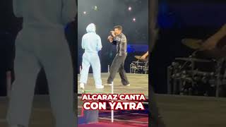 CARLOS ALCARAZ canta con SEBASTIN YATRA VAGABUNDO en el TENNIS FEST de MÉXICO [upl. by Averil218]