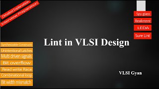 Lint in RTL Design  RTL Linting  Linters [upl. by Smaj583]