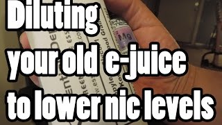 Diluting your Ejuice to lower nicotine levels without sacrificing flavor [upl. by Sej]