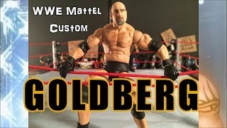 GOLDBERG WWE Mattel Elite Custom Action Figure [upl. by Shutz522]