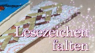 Anleitung Lesezeichen falten  Basteln mit Papier [upl. by Aicilaana612]