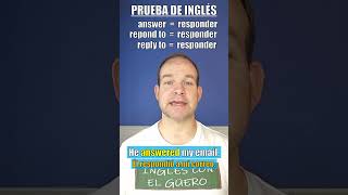 Diferencia entre ANSWER y RESPOND en inglés [upl. by Samson]