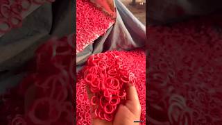 Rubber Band kaise banta hai😱। making factory shortsvideo [upl. by Lletnwahs]