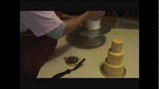 Miniature Tiered Cakes  Poured Fondant [upl. by Sacks]