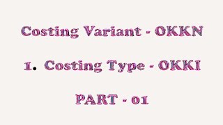 COSTING VARIANT COSTING TYPE  PART  01 [upl. by Aniretac955]