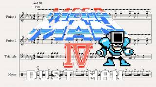 Dust Man  Mega Man IV  4 NES 1991 OST  Sheet Music Transcription [upl. by Riem575]