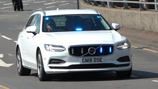 Unmarked Kent Police Driver Training Unit on a blue light run in Maidstone [upl. by Ybocaj]