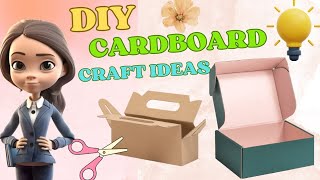 DIY cardboard craft ideas  easy craft ideas  Reuse waste cardboard craft ideas cardboardcraft [upl. by Anahsed]