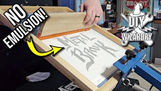 Screen Printing with Permanent Vinyl  DIY Wizardry Ep 7 [upl. by Tiffy]