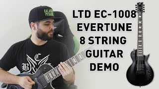 This 8 String Guitar Never Goes Out Of Tune LTD EC1008 Evertune Demo amp Review [upl. by Hebel]