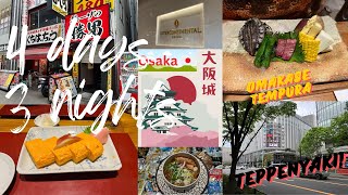 【Osaka🇯🇵】Tempura Omakase Teppanyaki Michelinstarred Soba Osaka ramen LV Cafe LV Flagship Store [upl. by Joost]